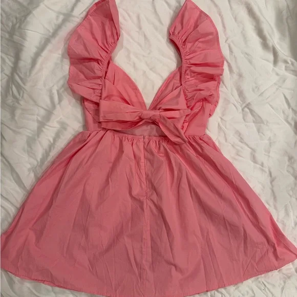 Pink Ruffled Dress - Picture 2 of 2